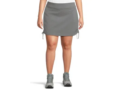 Columbia Plus Size All Seasons Ruched Skort In Gray