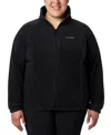 Columbia Plus Size Benton Springs Fleece Jacket In Black