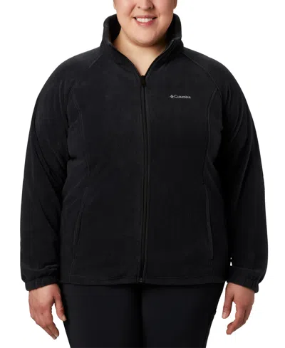 Columbia Plus Size Benton Springs Fleece Jacket In Black