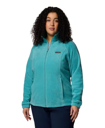 Columbia Plus Size Benton Springs Fleece Jacket In Blue