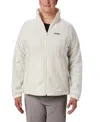 Columbia Plus Size Benton Springs Fleece Jacket In White
