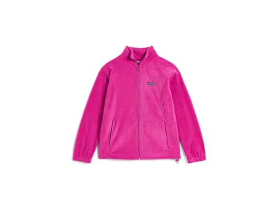 Columbia Plus Size Benton Springs Full Zip Women's Coat Fuchsia 1: 1x, Fleece/polyester In Pink