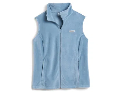 Columbia Plus Size Benton Springs Vest Women's Coat Rainy Day: 1x, Polyester In Blue