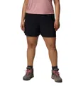 Columbia Plus Size Bluevista Hill Elastic Shorts In Black
