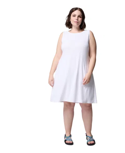 Columbia Plus Size Chill River Sleeveless Dress In White