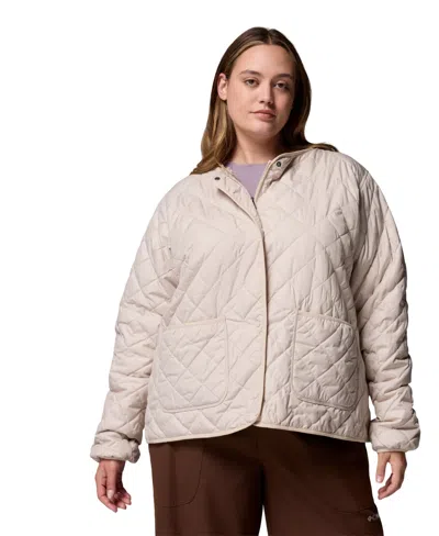 Columbia Plus Size Copper Crest Collarless Jacket In Neutral