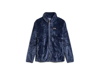 Columbia Plus Size Fire Sidea C/ Ii Sherpa Full Zip Women's Jacket Nocturnal: 1x, Polyester In Blue