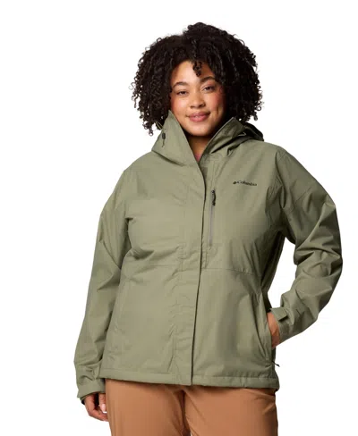 Columbia Plus Size Hikebound Ii Hooded Jacket In Green
