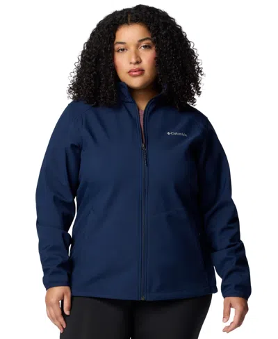 Columbia Plus Size Kruser Ridge Iii Softshell Jacket In Blue