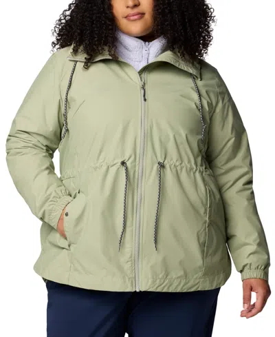 Columbia Plus Size Lillian Ridge Ii Hooded Jacket In Green