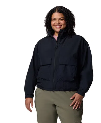 Columbia Plus Size Paracutie Cropped Cargo Windbreaker Jacket