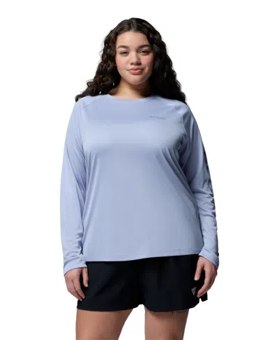 Columbia Plus Size Pfg Tidal Tee Ii Omni-shade T-shirt In Blue