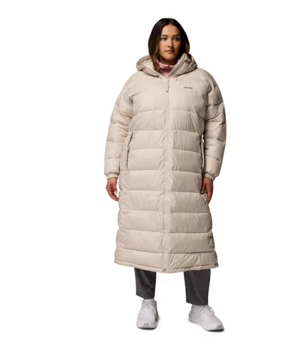 Columbia Plus Size Pike Lake Iii Hooded Puffer Coat In Pink