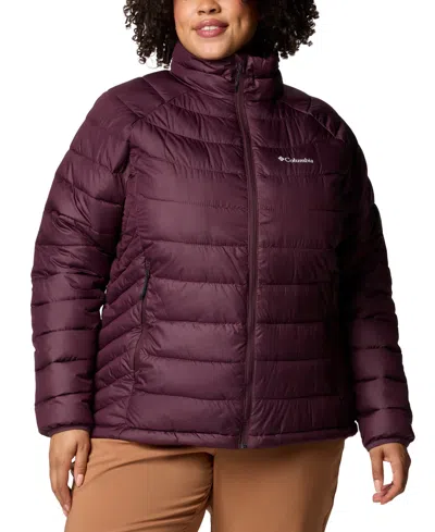Columbia Plus Size Powder Lite Ii Full Zip Insulated Jacket In Moonvista