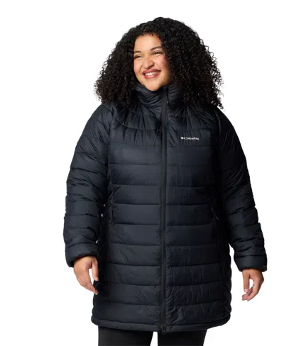 Columbia Plus Size Powder Lite Ii Mid Jacket In Black