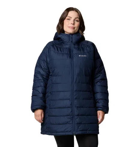 Columbia Plus Size Powder Lite Ii Mid Jacket In Blue