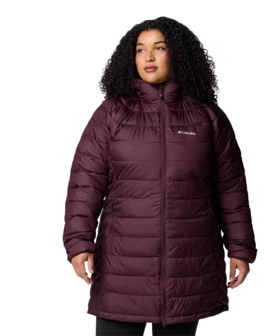 Columbia Plus Size Powder Lite Ii Mid Jacket In Purple