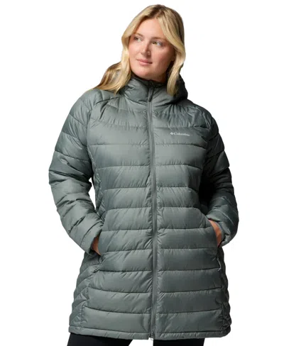 Columbia Plus Size Powder Lite Ii Mid Jacket In Gray