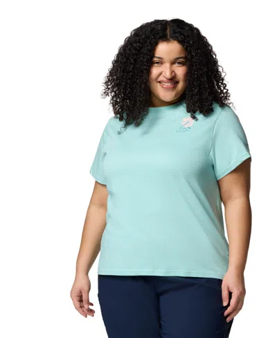 Columbia Plus Size Rolling Bend Graphic Short Sleeve Top