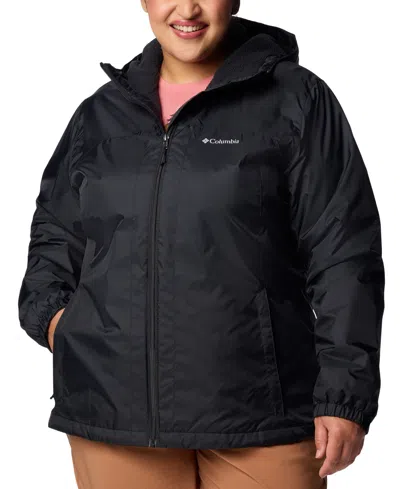 Columbia Plus Size Switchback Ii Sherpa Lined Jacket In Black