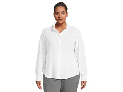 Columbia Plus Size Tamiamitm Ii Long Sleeves Shirt In White