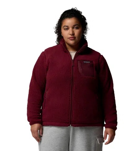 COLUMBIA PLUS SIZE WEST BEND FULL ZIP II FLEECE JACKET