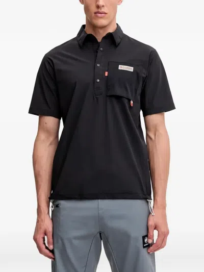 Columbia Pocket Short-sleeve Polo Shirt In Black