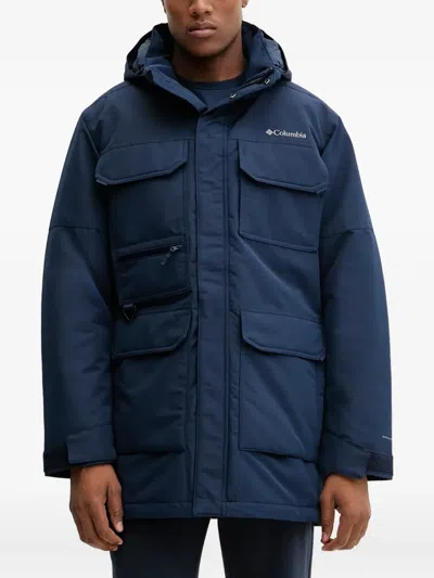 Columbia Pocketed Hooded Jacket In Blue