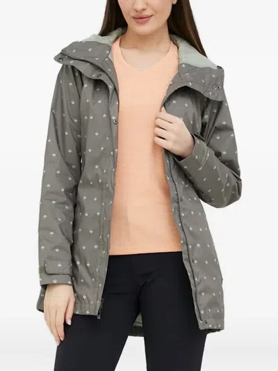 Columbia Polka-dot Pattern Jacket In Gray