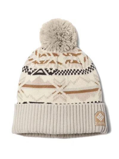 Columbia Pom-pom Patterned Beanie Hat