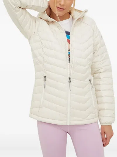 Columbia Powder Lite Hooded Puffer Jacket In White