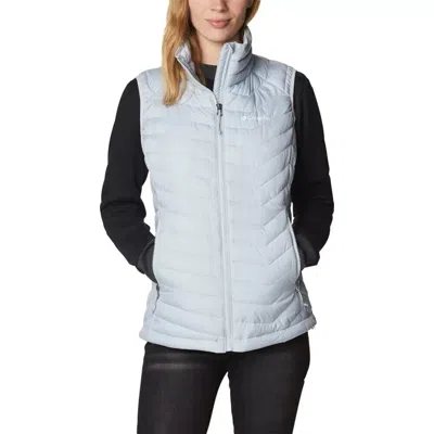 Columbia Powder Lite Puffer Vest Womens Cirrus Gray Omni Heat Full Zip Phc65