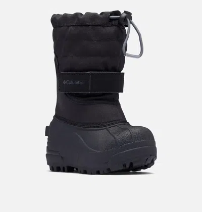 Columbia Kids' Powderbug Pl Ii 1637873-012 Black Gray Snow Boots Rhs7801
