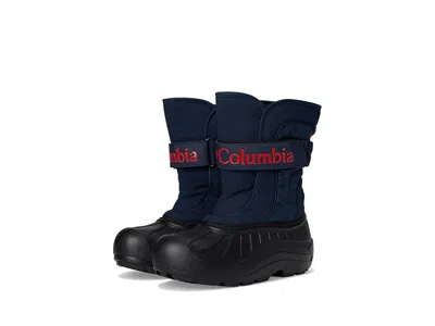 Columbia Powderbugtm Snowlitetm Strap (toddler/little Kid/big Kid) Kids Shoes Collegiate Navy/spicy : 5 Big K