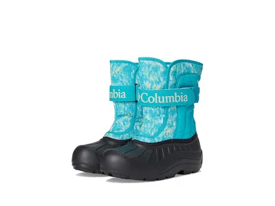 Columbia Powderbugtm Snowlitetm Strap (toddler/little Kid/big Kid) Kids Shoes Geyser/sea Salt : 5 Big Kid M In Blue