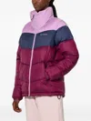 Columbia Puffect Colour-block Puffer Jacket In Brown