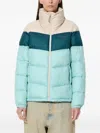 Columbia Puffect Colour-block Puffer Jacket In Multi
