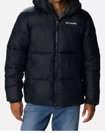 Columbia Puffect Hooded Jacket In 257 - Delta Black