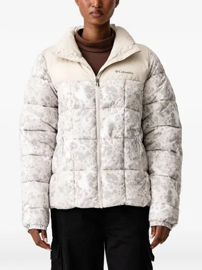 Columbia Puffect Iii Printed Puffer Jacket In Neutral