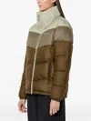 Columbia Puffect Three-tone Puffer Jacket In Brown