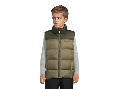 Columbia Puffecttm Vest (little Kid/big Kid) Kid's Clothing Stone Green/greenscape : Xs (6-7 Little Kids), Po