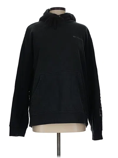 Pre-owned Columbia Pullover Hoodie In Black