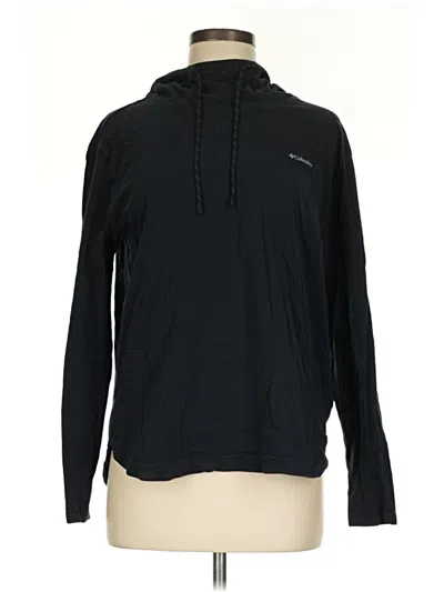 Pre-owned Columbia Pullover Hoodie In Black