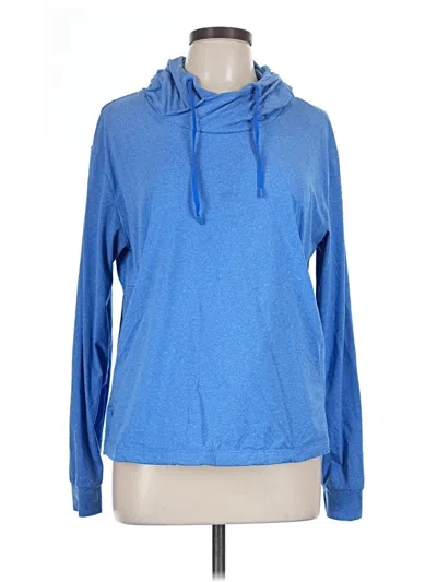 Pre-owned Columbia Pullover Hoodie In Blue