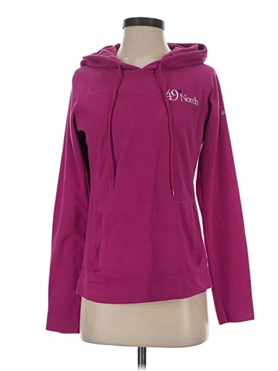 Pre-owned Columbia Pullover Hoodie In Purple