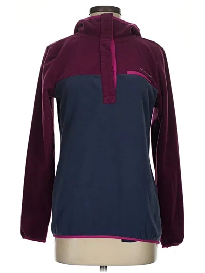 Pre-owned Columbia Pullover Hoodie In Purple