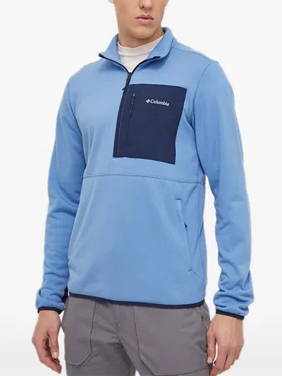 Columbia Pullover Mit Reissverschlusstasche In Blue