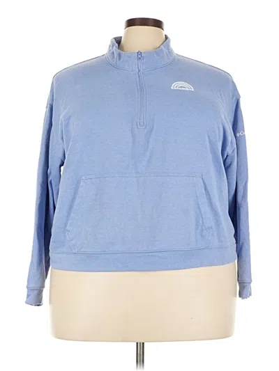 Pre-owned Columbia Pullover Sweater In Blue