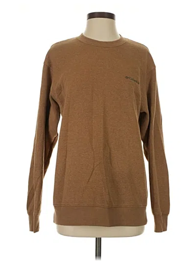 Pre-owned Columbia Pullover Sweater In Brown