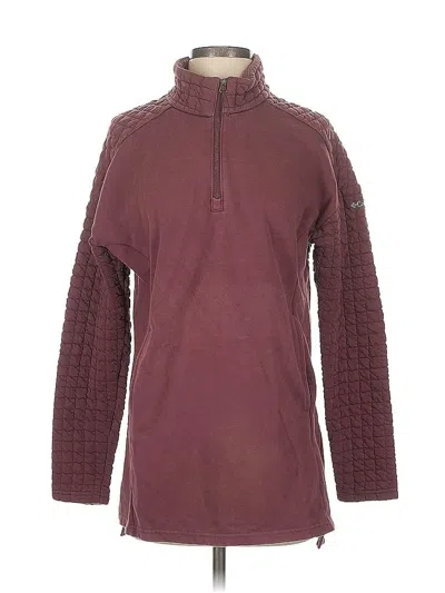 Pre-owned Columbia Pullover Sweater In Burgundy